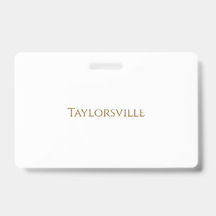 Create Your Own Landscape PVC Plastic Badge
