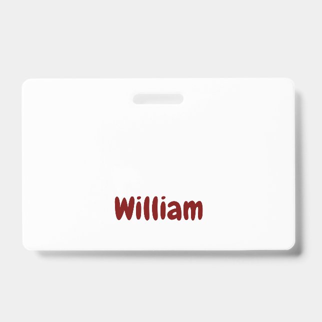 Create Your Own Landscape PVC Plastic Badge (Front)