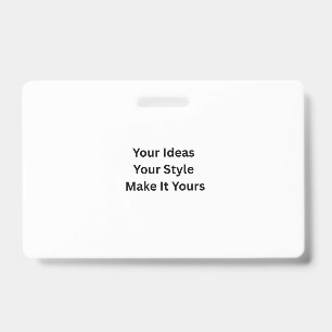 Create Your Own Landscape PVC Plastic Badge