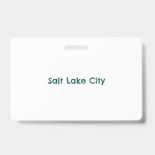 Create Your Own Landscape PVC Plastic Badge