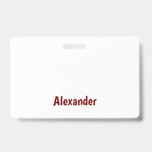 Create Your Own Landscape PVC Plastic Badge