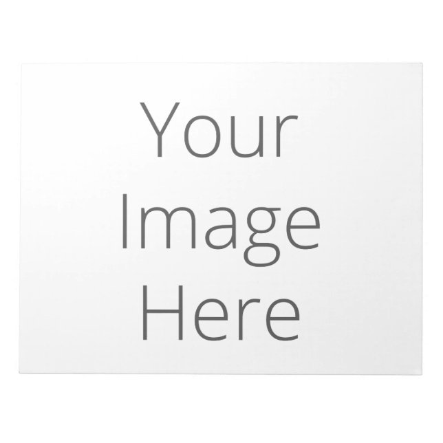 Create Your Own Large 11" x 8.5" Notepad - 40 page (Front)