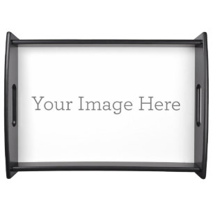 Create Your Own Large Black Serving Tray