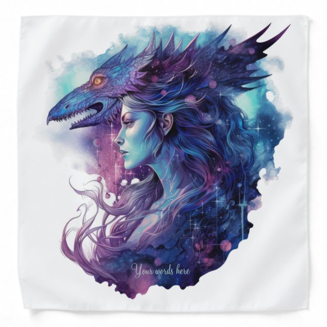 Create Your Own Large Dragon Goddess Bandana (Front)