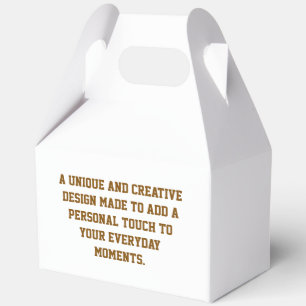 Create Your Own Large Gable Favor Box