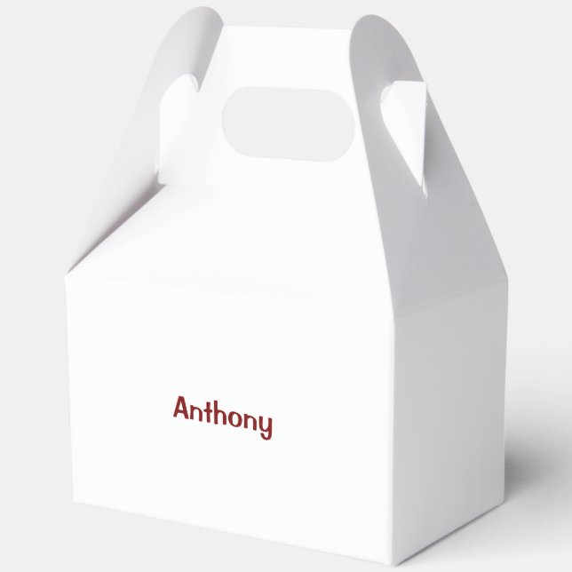Create Your Own Large Gable Favor Box (Front)