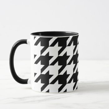 Create Your Own Large Houndstooth Mug by cliffviewgraphics at Zazzle