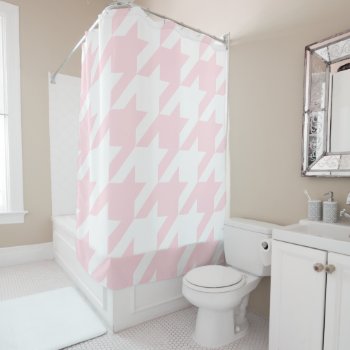 Create Your Own Large Houndstooth Pattern Shower Curtain by cliffviewgraphics at Zazzle