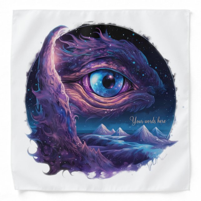 Create Your Own Large Mystical Dragon's Eye Bandana (Front)