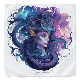 Create Your Own Large Mythical Medusa Gorgon Bandana
