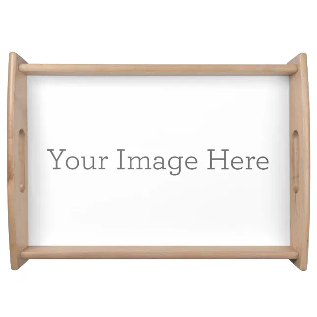 Create Your Own Large Natural Serving Tray Zazzle