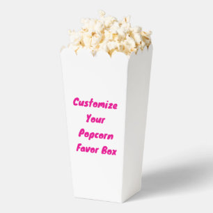 Create Your Own Large Popcorn Favor Box