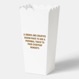 Create Your Own Large Popcorn Favor Box