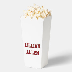 Create Your Own Large Popcorn Favor Box