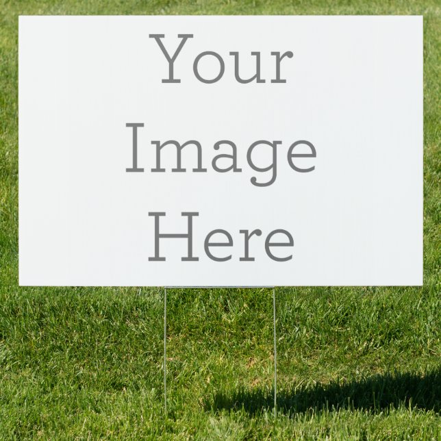 24" x 36" Yard Sign with Wire Stake Stand (Insitu)