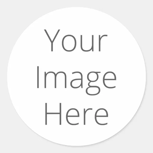 Create Your Own Large Round Sticker Zazzle