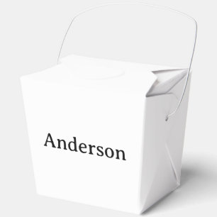 Create Your Own Large Take Out 3" x 2.75" x 3.75" Favor Boxes