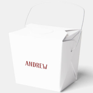 Create Your Own Large Take Out Favor Box