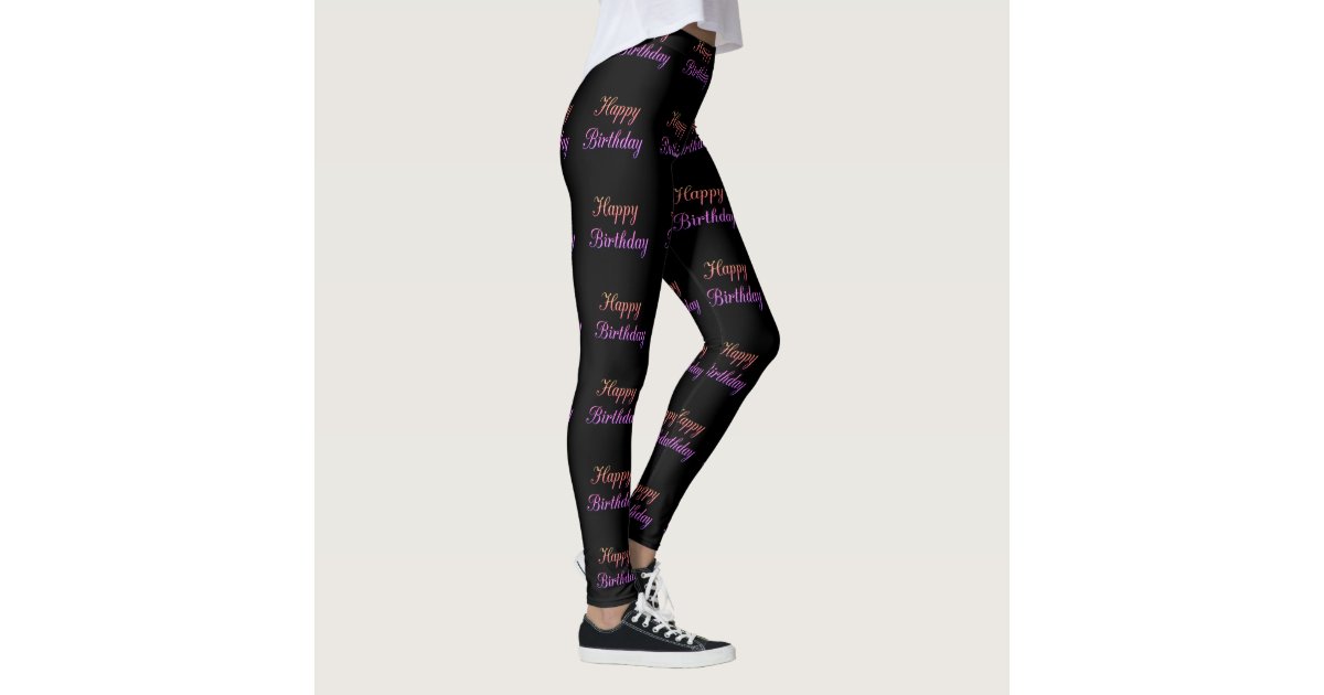 Funky Geometry Abstract Art Dots Leggings, Zazzle