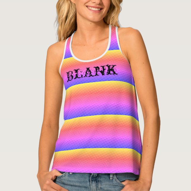 Create Your Own Latest Blank T All-Over Print  Tank Top (Front)