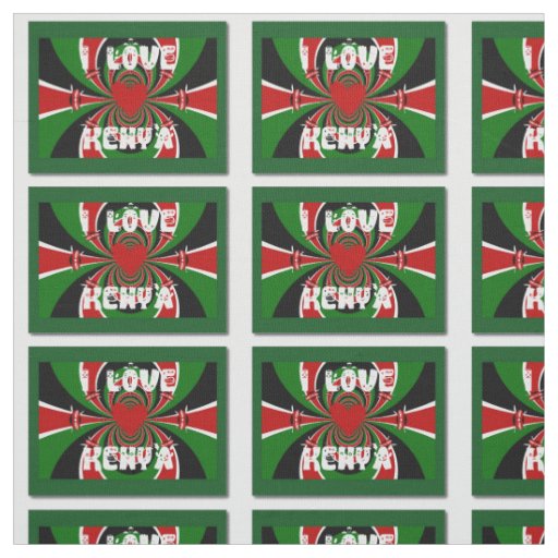 Create Your Own latest I love Kenya Fabric