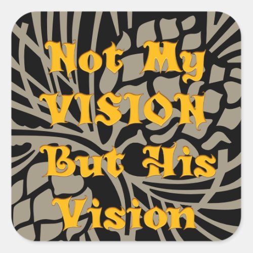 Create Your Own Latest Lovely Vision  Square Sticker