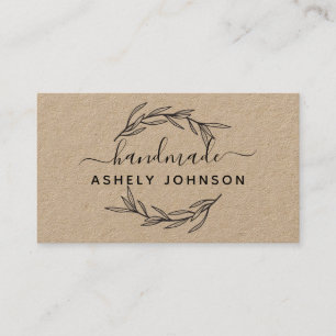 Create Your Own Laurel Leaves Greenery Business Card