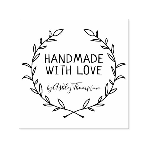 Create Your Own Laurel Wreath Greenery Self_inking Stamp