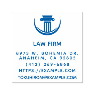 Create Your Own Law Firm Name Return Address Self-inking Stamp