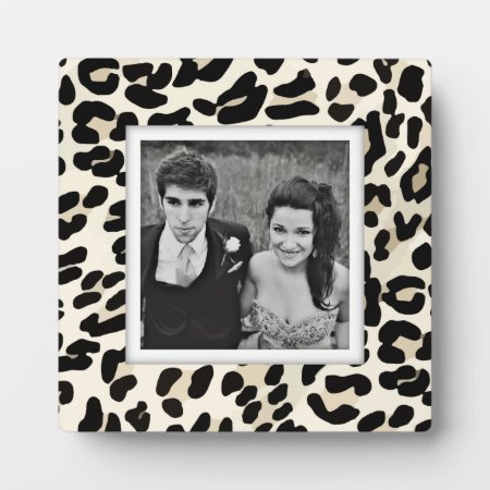 Create-your-own Leopard Print Photo Frame Plaque