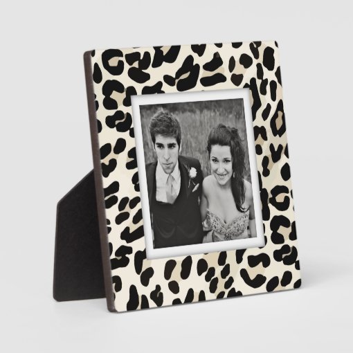 Create-Your-Own Leopard Print Photo Frame Plaque | Zazzle