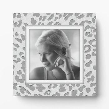 Create-your-own Leopard Print Photo Frame Plaque by StyledbySeb at Zazzle