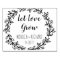 Create Your Own Let Love Grow Typography Wedding