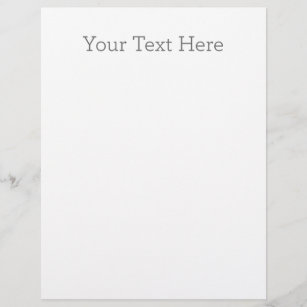 Letterhead Paper, Size: 8.5 x 11, Paper: Matte