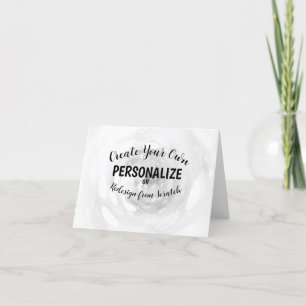 Create Your Own Letterpress Thank You Card