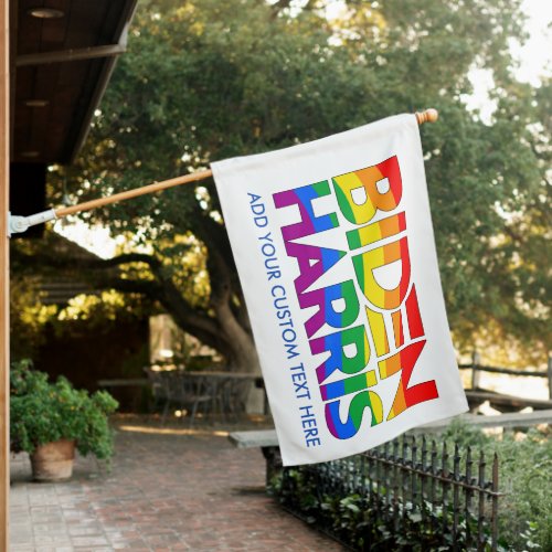 Create Your Own LGBTQ Biden Harris Pride House Flag