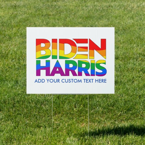 Create Your Own LGBTQ Biden Harris Pride Sign