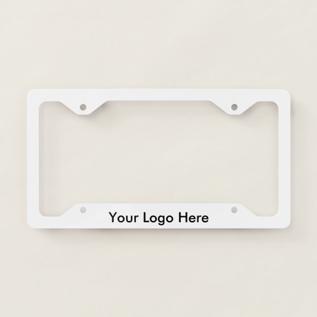 Create Your Own Licence Plate Frame (Front)