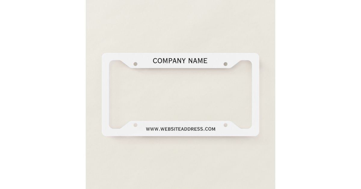 Create Your Own Licence Plate Frame