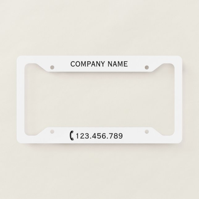Create Your Own Licence Plate Frame (Front)