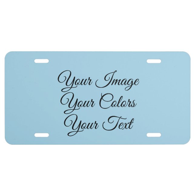 Create Your Own License Plate (Front)