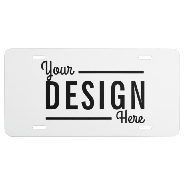 Create Your Own License Plate (Front)