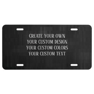 Create Your Own! License Plate