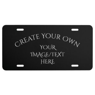 Create my own clearance license plate