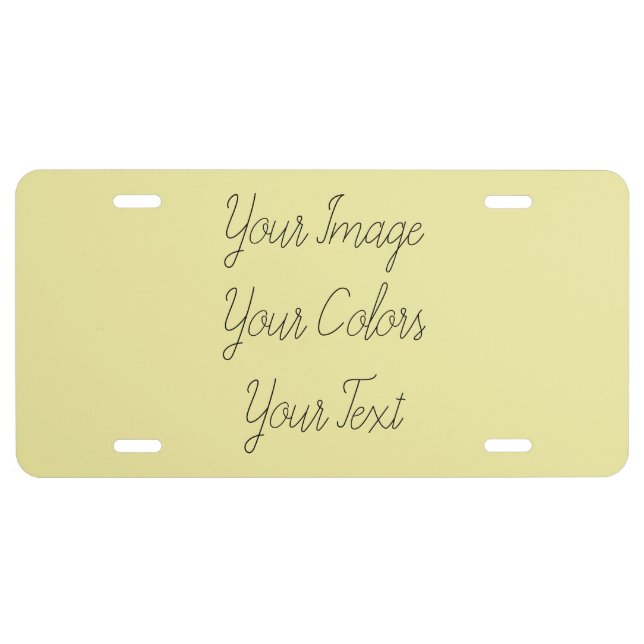 Create Your Own License Plate (Front)