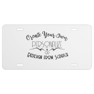 Create Your Own License Plate
