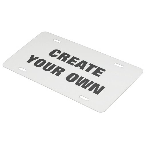 Create Your Own License Plate Zazzle