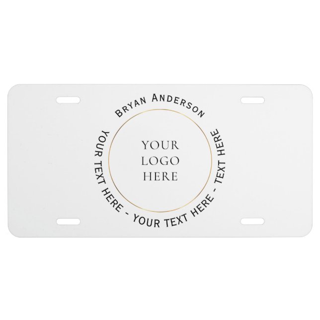 Create Your Own License Plate (Front)