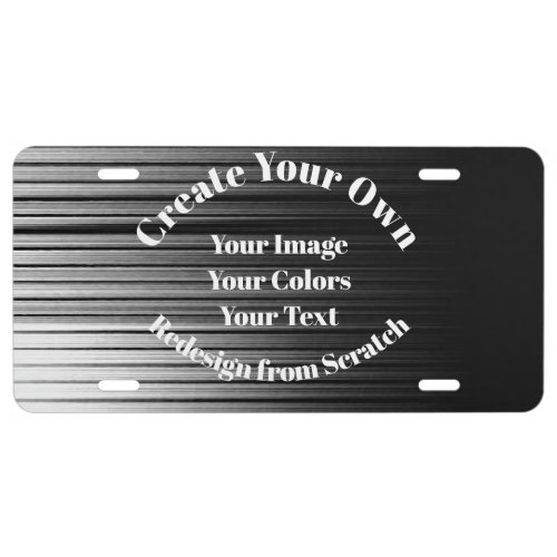 Create Your Own License Plate