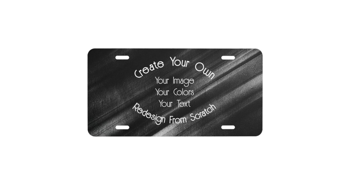 how to create your own personalised number plate
